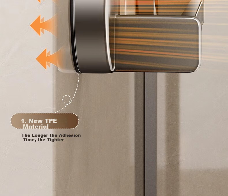 Xinpai Suction Cup Bathroom Slipper Rack No Drilling Wall-Mounted Vacuum Strong Suction Storage Rack 9
