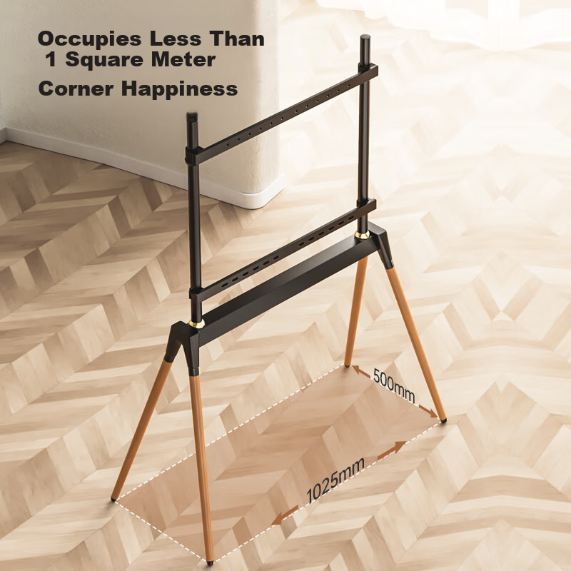 Enlip TV Stand 32-86 Inch Solid Wood Floor TV Stand 65/75/85 Inch Artistic TV Mount Mobile TV Stand TV Rack