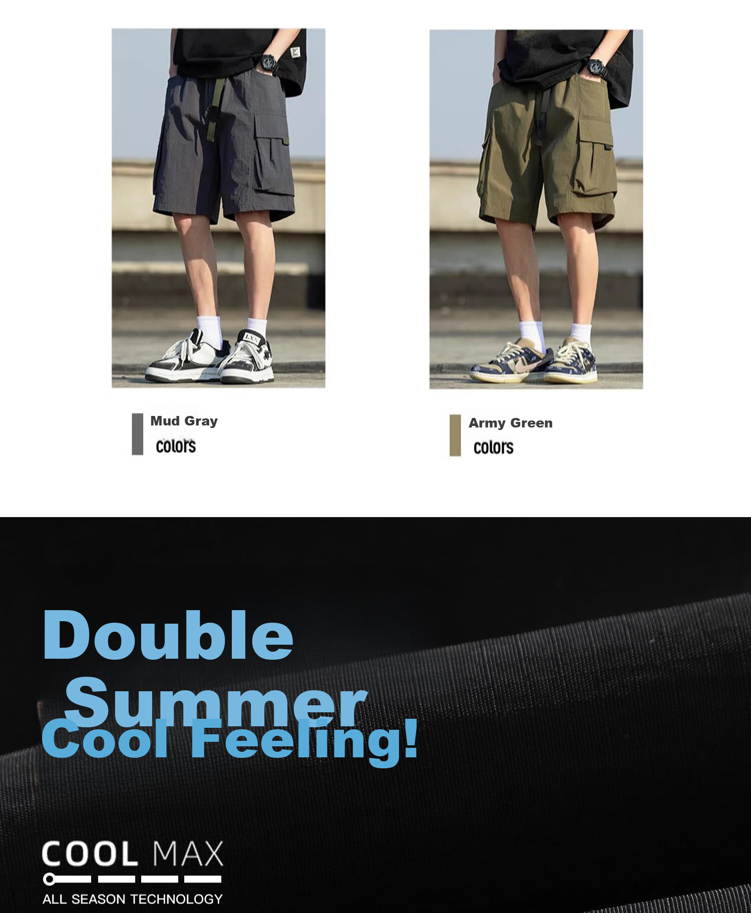 GLM Men's Summer Lightweight Breathable Quick-Dry Outdoor Running Loose Fit Five-Point Sports Shorts Plus Size 4