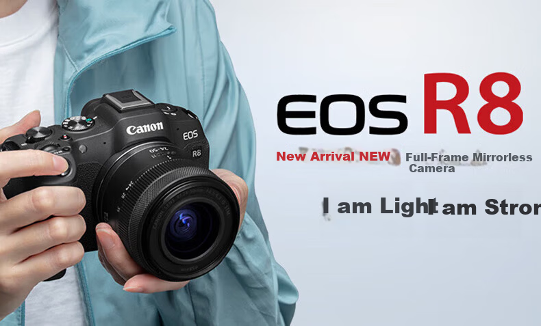 Canon R8 Full-Frame Mirrorless Digital Camera 4K Video HD Live Streaming Compact Portable High-Quality Professional Camera Travel Home Use 1