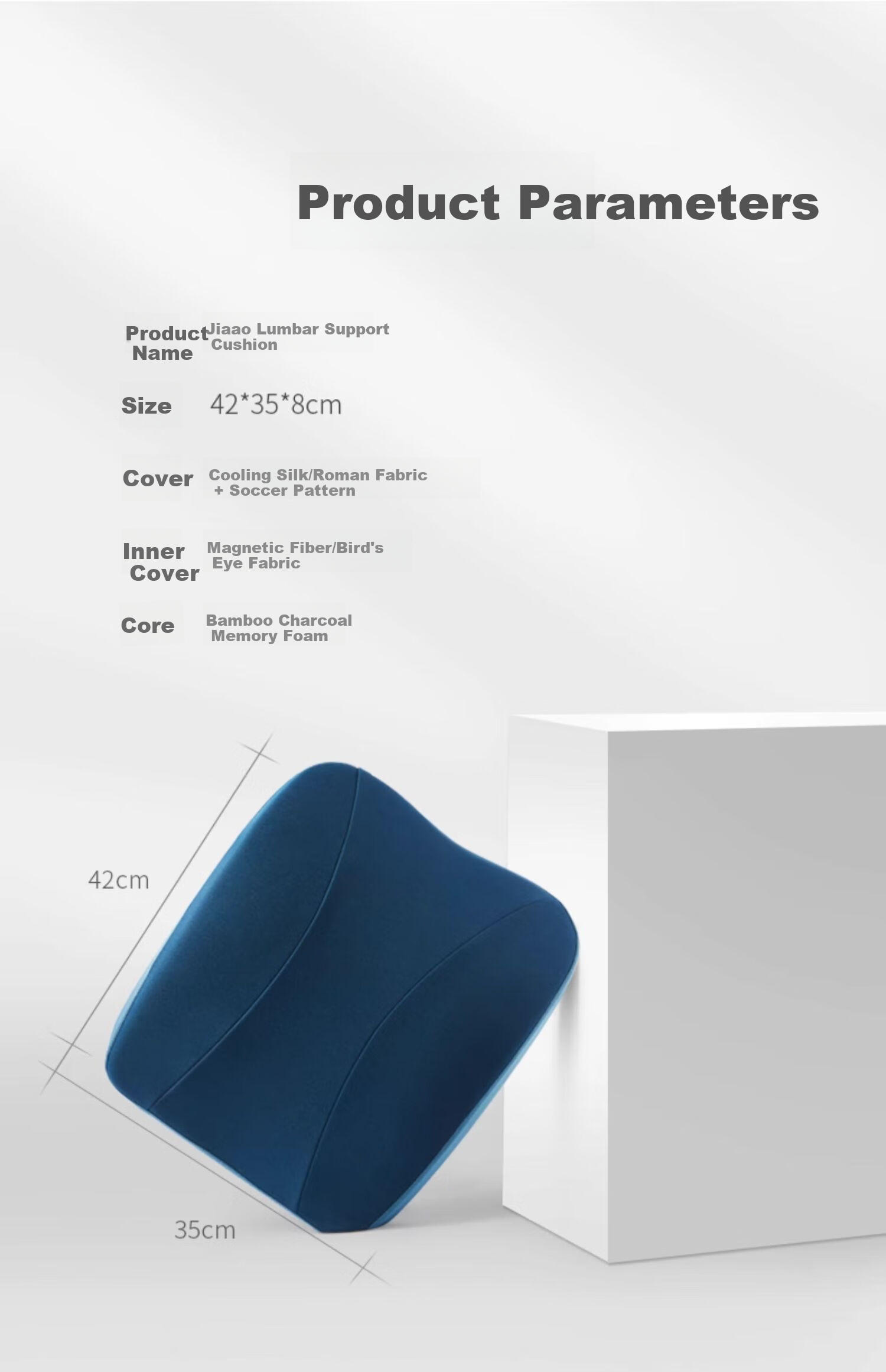 JAGO Jiaao Cushion Set Chair Pad Seat Cushion Office Home Long Sitting Hip Protection Waist Support Seat Cushion 17