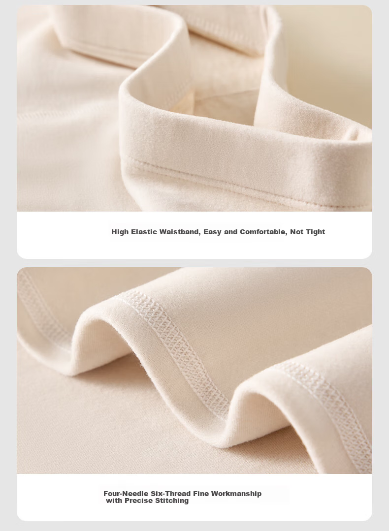MiiOW Women's Thermal Underwear Set Mid-High Collar German Velvet Autumn Top and Bottom Down Silk Base Shirt Winter 2025 New Arrival 10