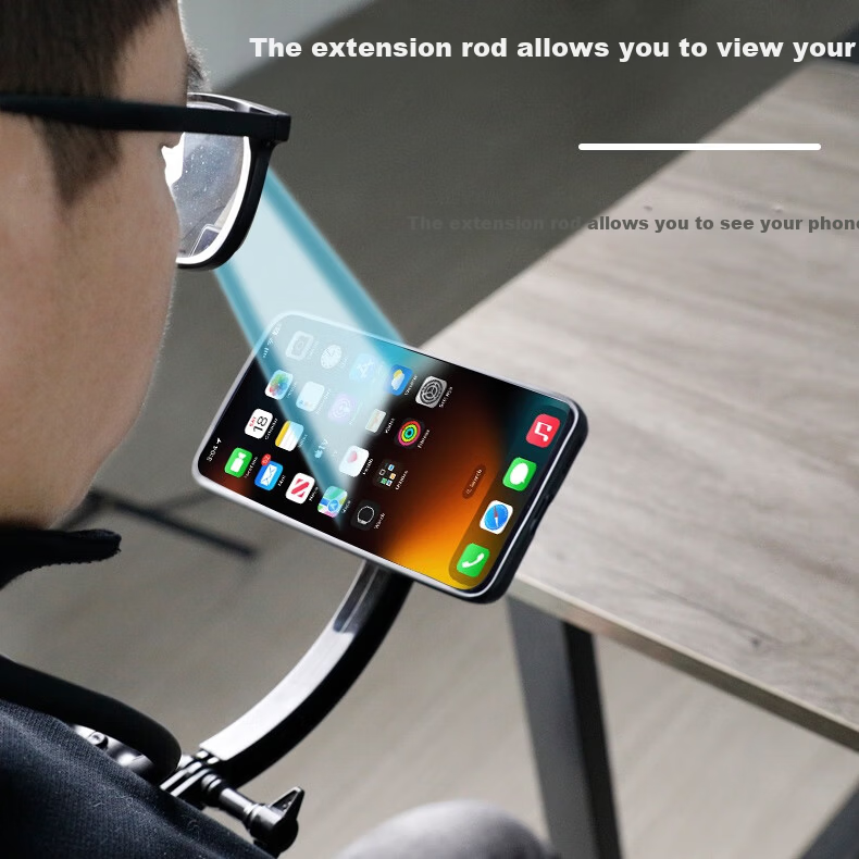 Qiye Magnetic Neck Phone Holder Magsafe Compatible First-Person Live Streaming Video Recording Extended Repair Unboxing Stand 7