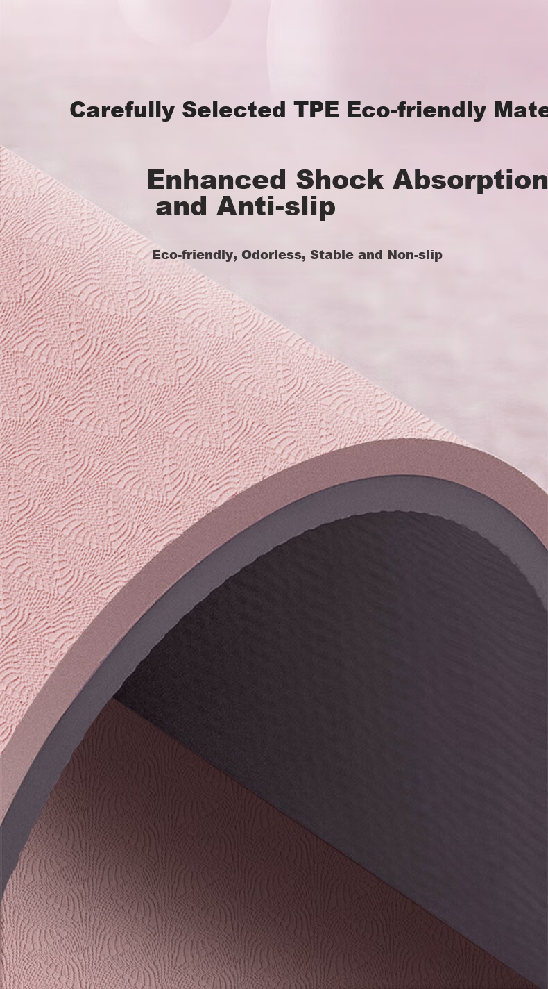 Anta Yoga Mat Fitness Mat Non-Slip Shockproof Soundproof Extra Wide 183x80cm Beginner Thickened 8mm Floor Mat 5