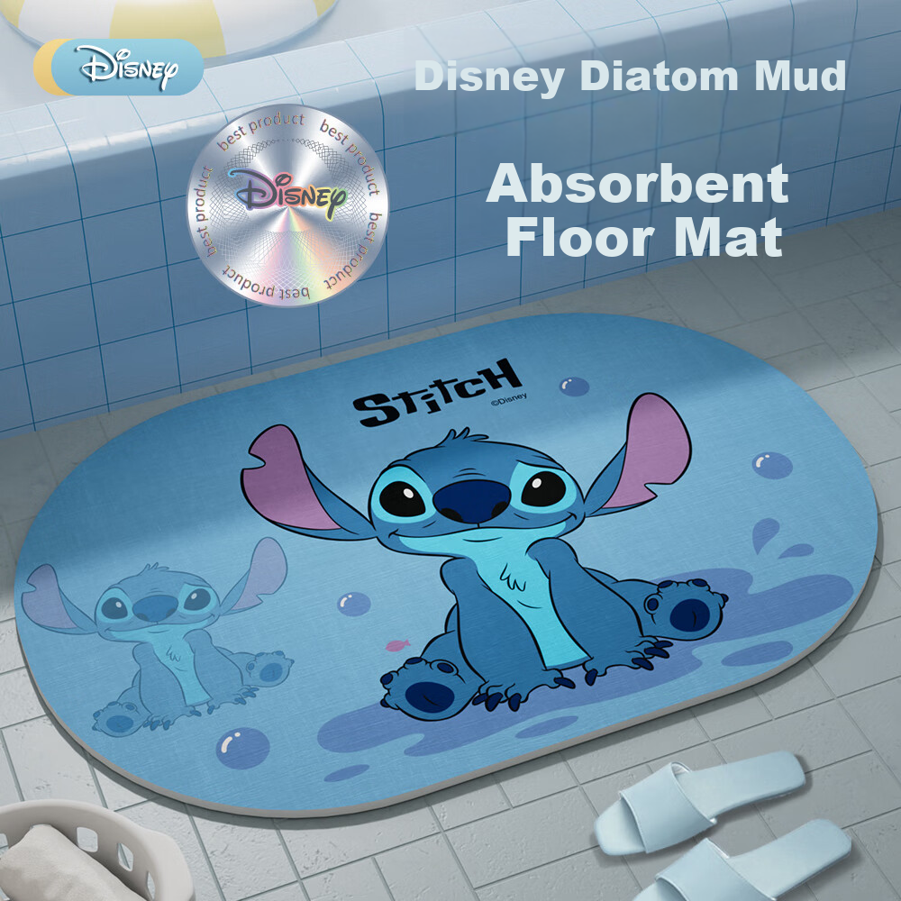 Disney Bathroom Mat Non-Slip Diatom Mud Cartoon Absorbent Quick-Dry Toilet Door Floor Mat ST45
