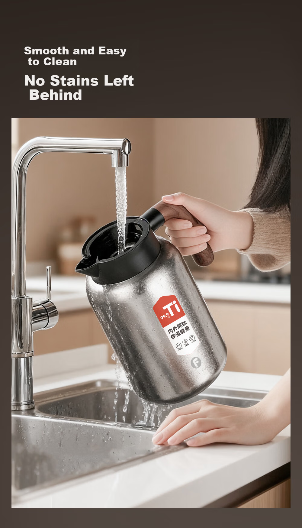 Fuguang Large Titanium Pure Titanium Insulated Thermos Home Large Capacity Vacuum Water Bottle Hot Water Kettle Gift JD Exclusive 14
