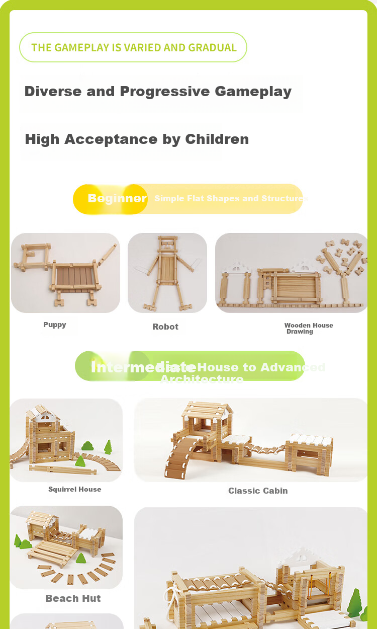 Zhihuibaohe Children's Educational Building Blocks with Large Particles, Interlocking Construction Toys, Birthday Gift for Boys And Girls 7