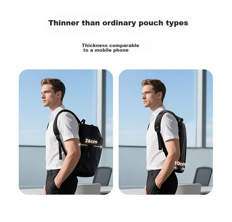 CROSSGEAR Cross Medal Weight Loss Master High-End Business Backpack for Men 16-inch Slim Laptop Bag Travel Bag 5