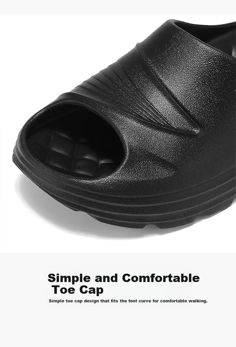 XTEP Men's Slippers, Single-Strap Sandals, Outdoor Shoes for Men, Couples' Summer Sports Slippers, A460 White, Size 40-41 3