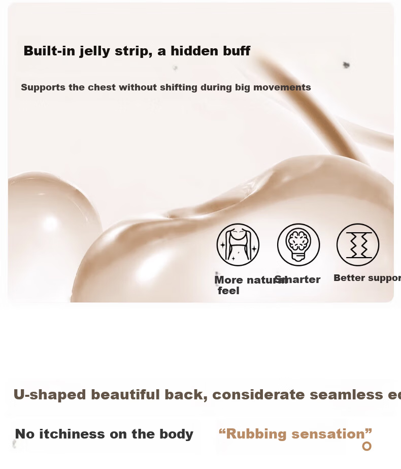 Miiow Camellia Seamless Women's 10A Antibacterial Wireless Bra Push-Up Lift Anti-Sagging Thin Bra 12
