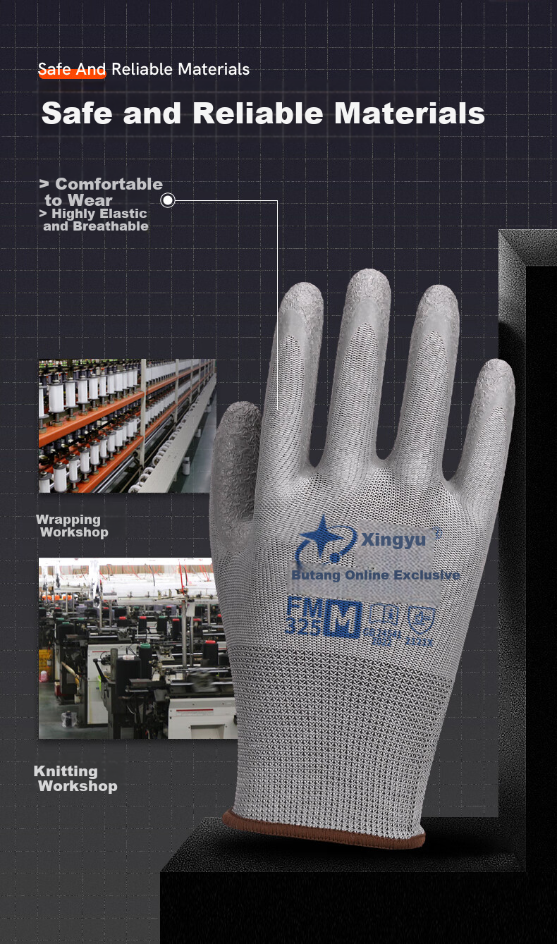 Xingyu Labor Protection Gloves 12 Pairs M Size Wear-Resistant Non-Slip Industrial Work Gloves for Construction Carpentry Labor Protection 6