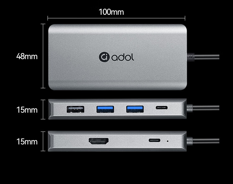 ASUS a Type-C Docking Station USB 3.2 Splitter 10G Transmission RJ45 Gigabit Ethernet HDMI 4K 60Hz Converter USB Expander PD 100W Dock HC702 5