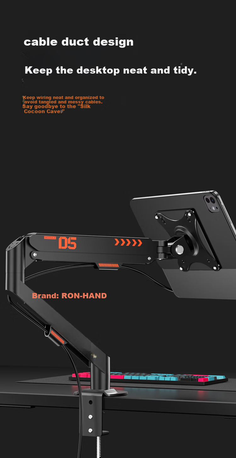 Jingshan iPad Contact Charging Cantilever Stand Magnetic Charging Backplate Set VESA Wireless Charger Apple Mechanical Arm Tablet Stand Air Pro 360-Degree Rotating Stand 12