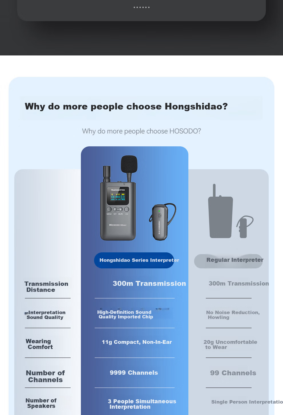 Hongshidao Wireless Tour Guide System One-to-Many 1 Transmitter 10 Receivers Non-In-Ear for Scenic Spots Museums Tour Guide Enterprise Video Conference Reception Teaching 85T*1+85R*10 4