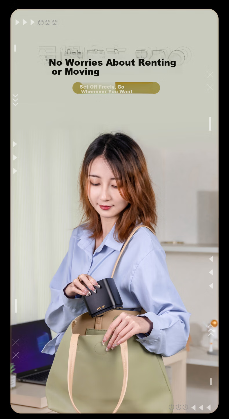 ASUS Lingyao AX7800M Distributed Router WiFi6 Tri-Band Gigabit Whole-Home Coverage AiMesh Router 7