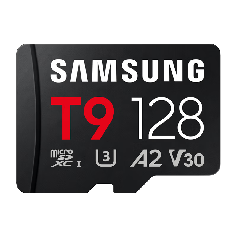 SAMSUNG 128GB TF (MicroSD) T9 U3 V30 Memory Card 200MB/s Read 130MB/s Write Compatible with Action Camera Pocket4