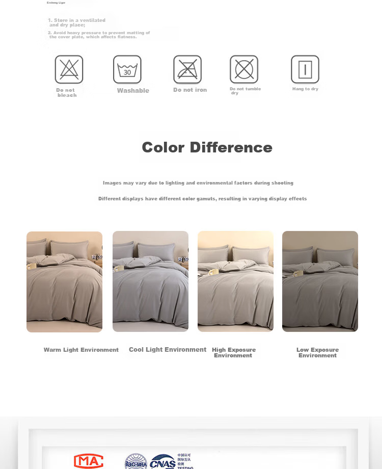 ZiiU Single Duvet Cover 60s Pure Cotton Bedding Xinjiang Cotton Duvet Cover 200x230cm Bean Paste + Light Pink 14