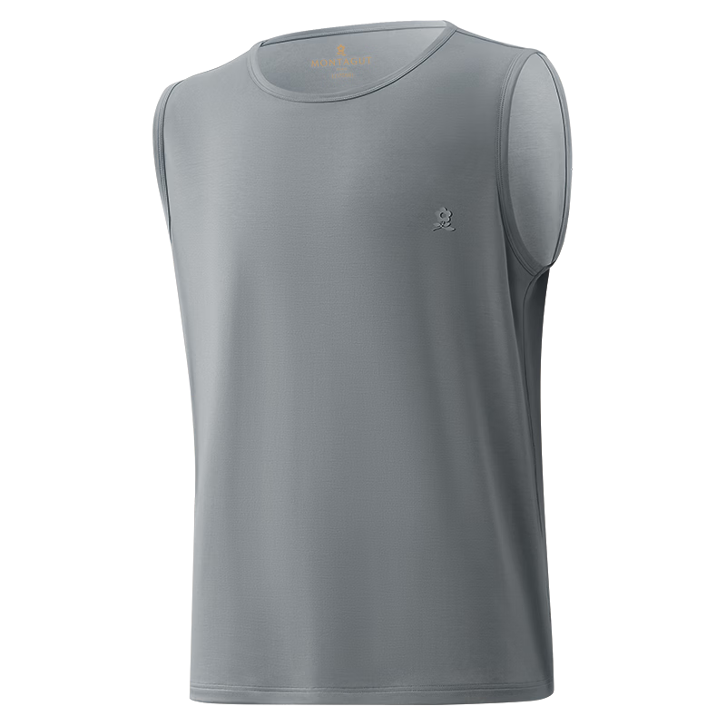 MONTAGUT 80s Modal Men's Vest Thin Base Layer Ice Silk Cooling Sports Undershirt Summer Tank Top