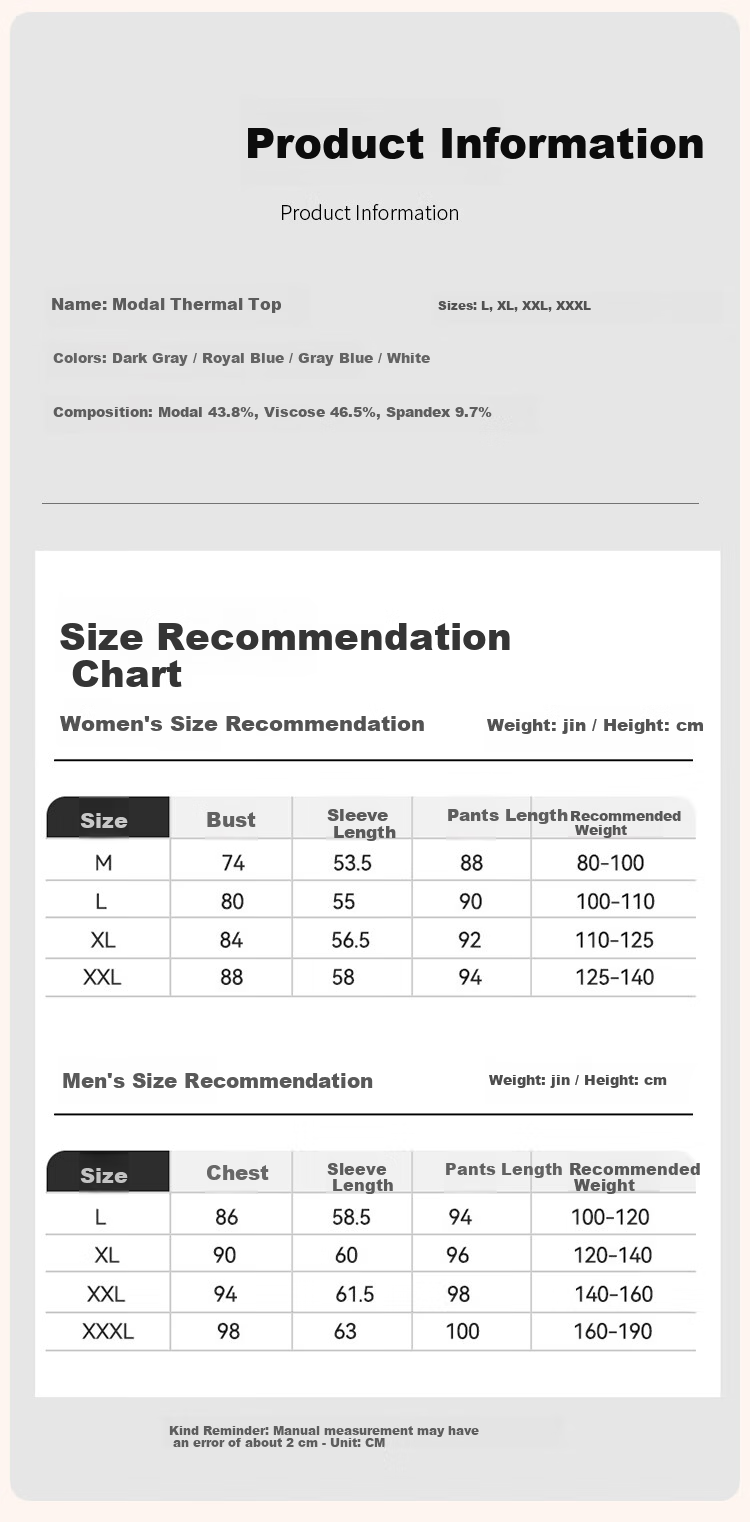MiiOW Modal Thermal Underwear Men Ultra-thin High Elasticity Autumn Round Neck Long Sleeve Base Layer Top Warm Shirt Dark Gray 7