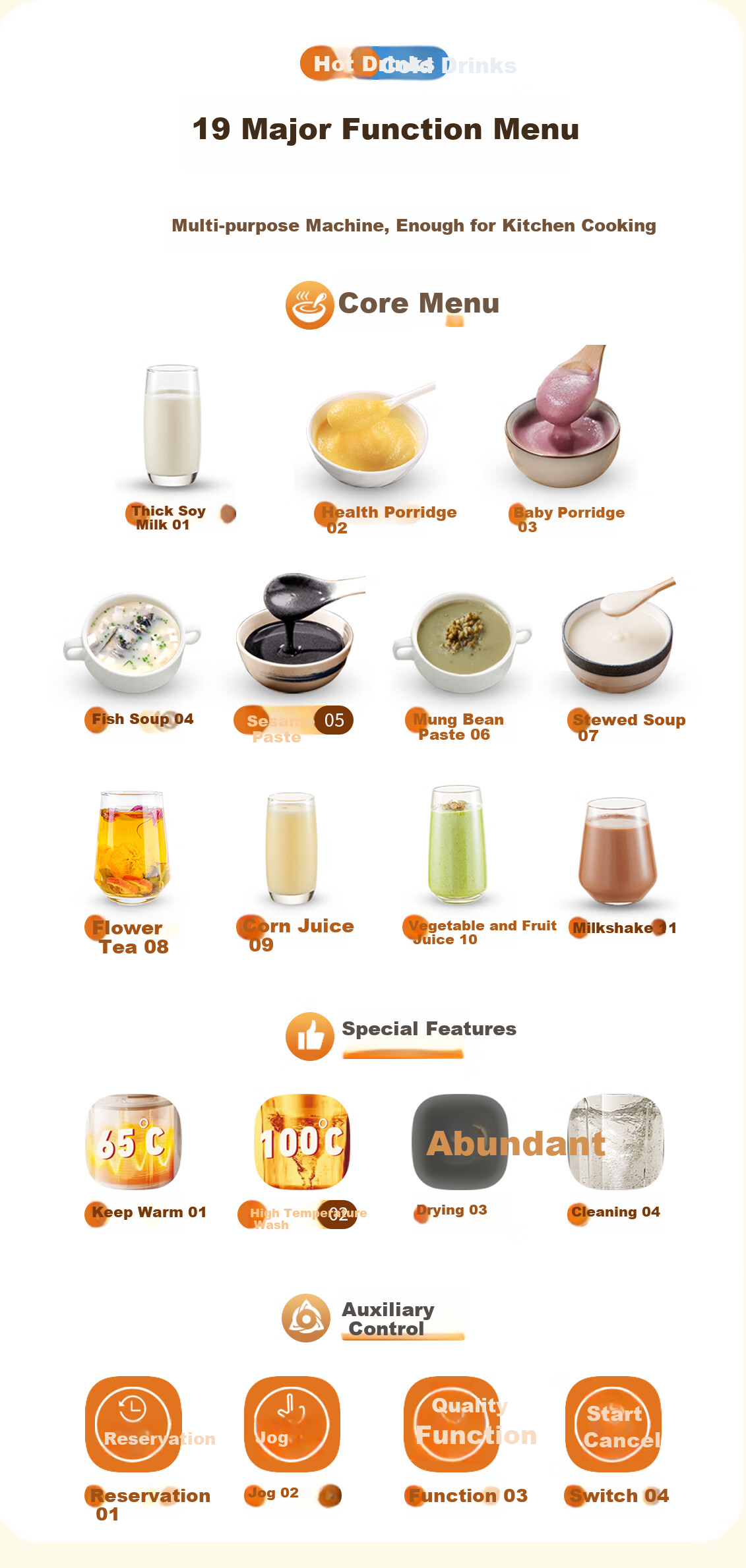 MOCHAN-V UK Mochan Blender Household Self-Cleaning 1.8L Large Capacity Multifunction Fully Automatic No-Cook No-Filter 2026 New Silent Titanium Base Color Screen Hands-Free Soy Milk Maker 12