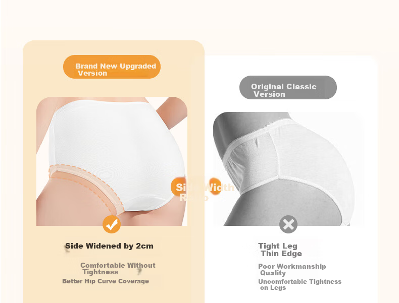 Guxu Disposable Women's High-Waist Postpartum Cotton Sterile Maternity Underwear Plus Size 10-Pack 35
