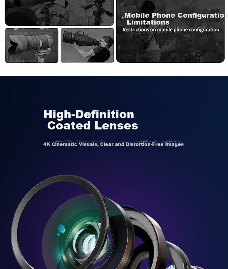 HUGE Mobile Telescope Concert Shooting Tool Long Focus HD Zoom External Camera Live Photo 2
