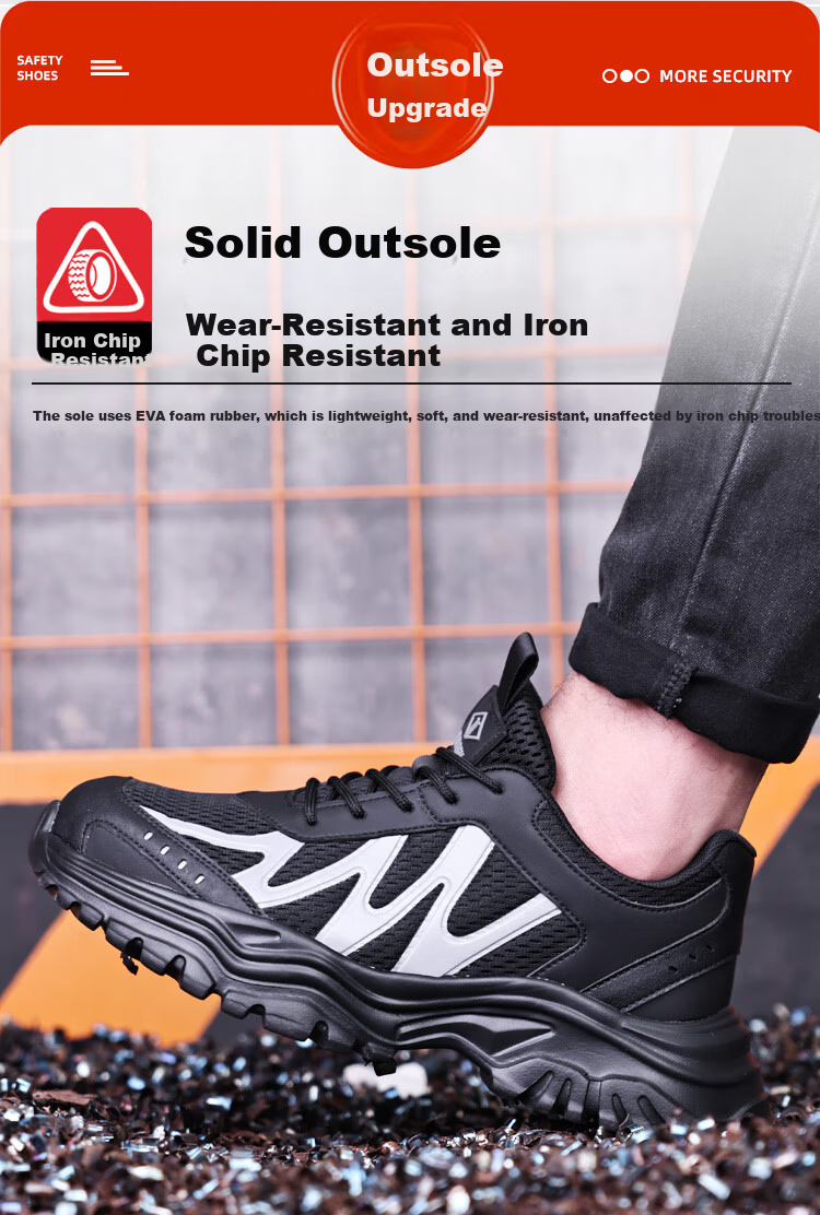 Dinggu Men's Safety Work Shoes Steel Toe Anti-Smash Anti-Puncture Construction Work Shoes New JD1639mi39 3