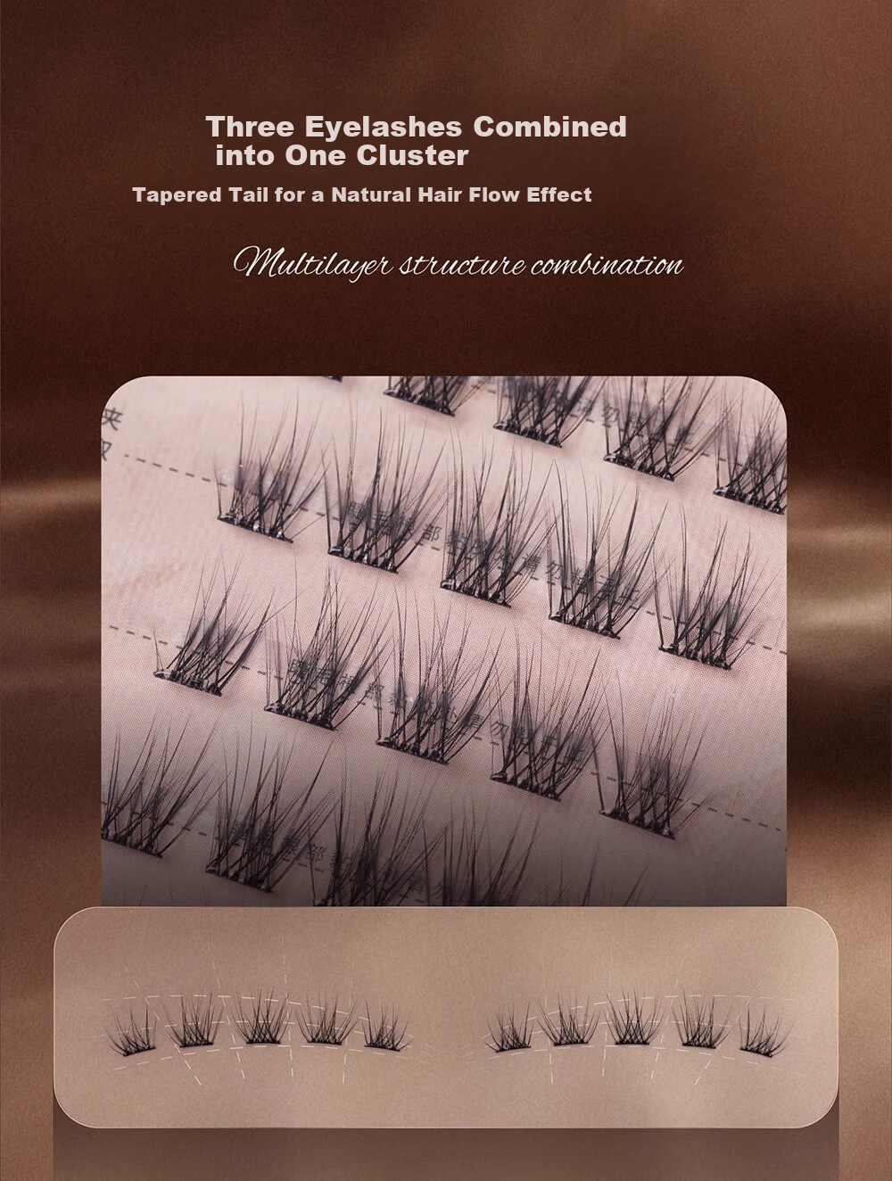 UIMO Adhesive-Free False Eyelashes Fox Style Baby Curved Comic Natural Realistic Mom-Like Look Small White Intern 5