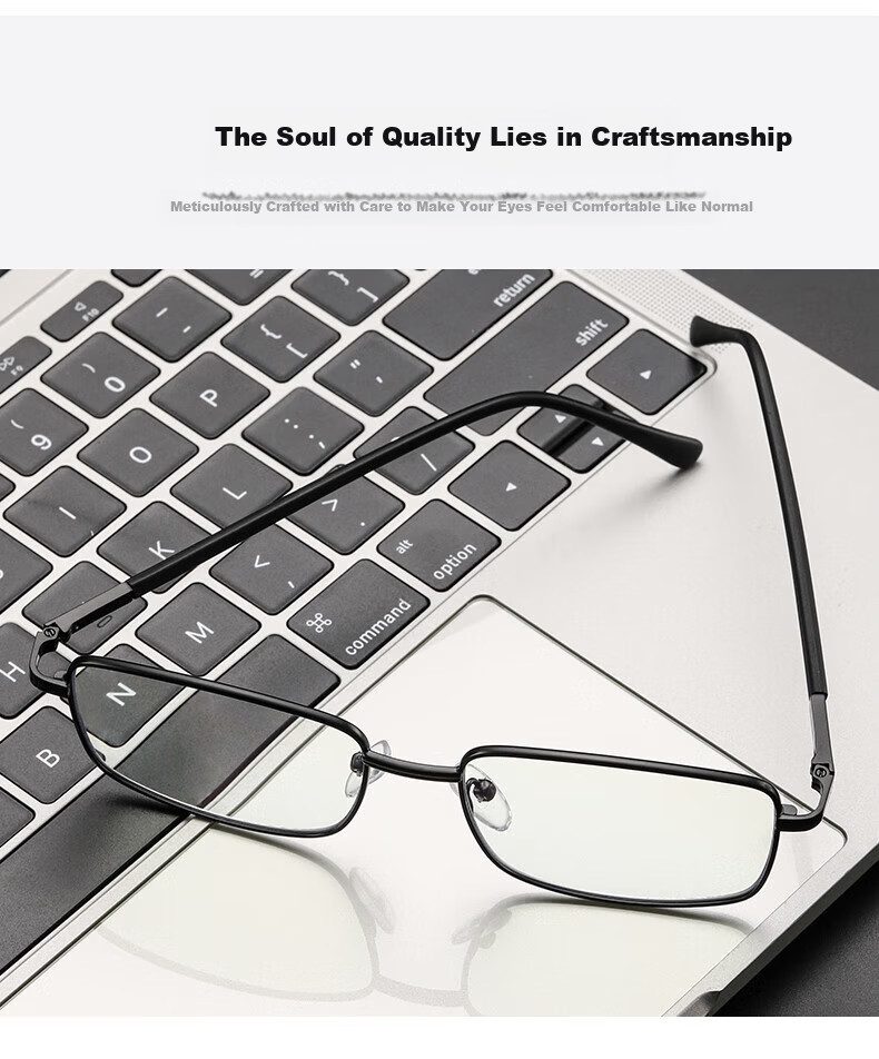 LESCA LUNETIER Ultra-Light Auto Zoom Blue Light Blocking Reading Glasses Matte Black +3.00 Diopter 6