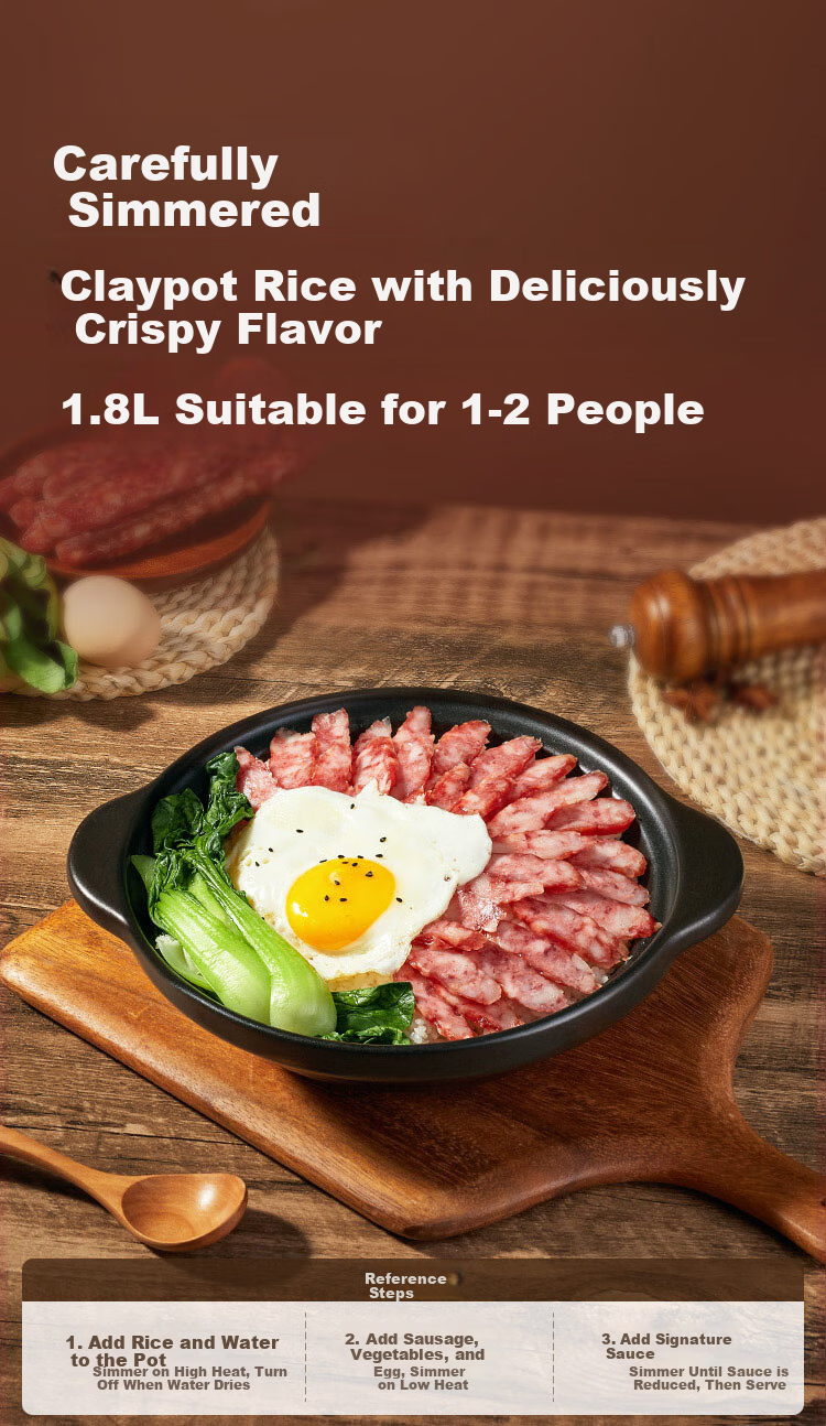 JD Jingzao Clay Pot Gas Stove Special Stew Soup Casserole Pot for Home Cooking 8
