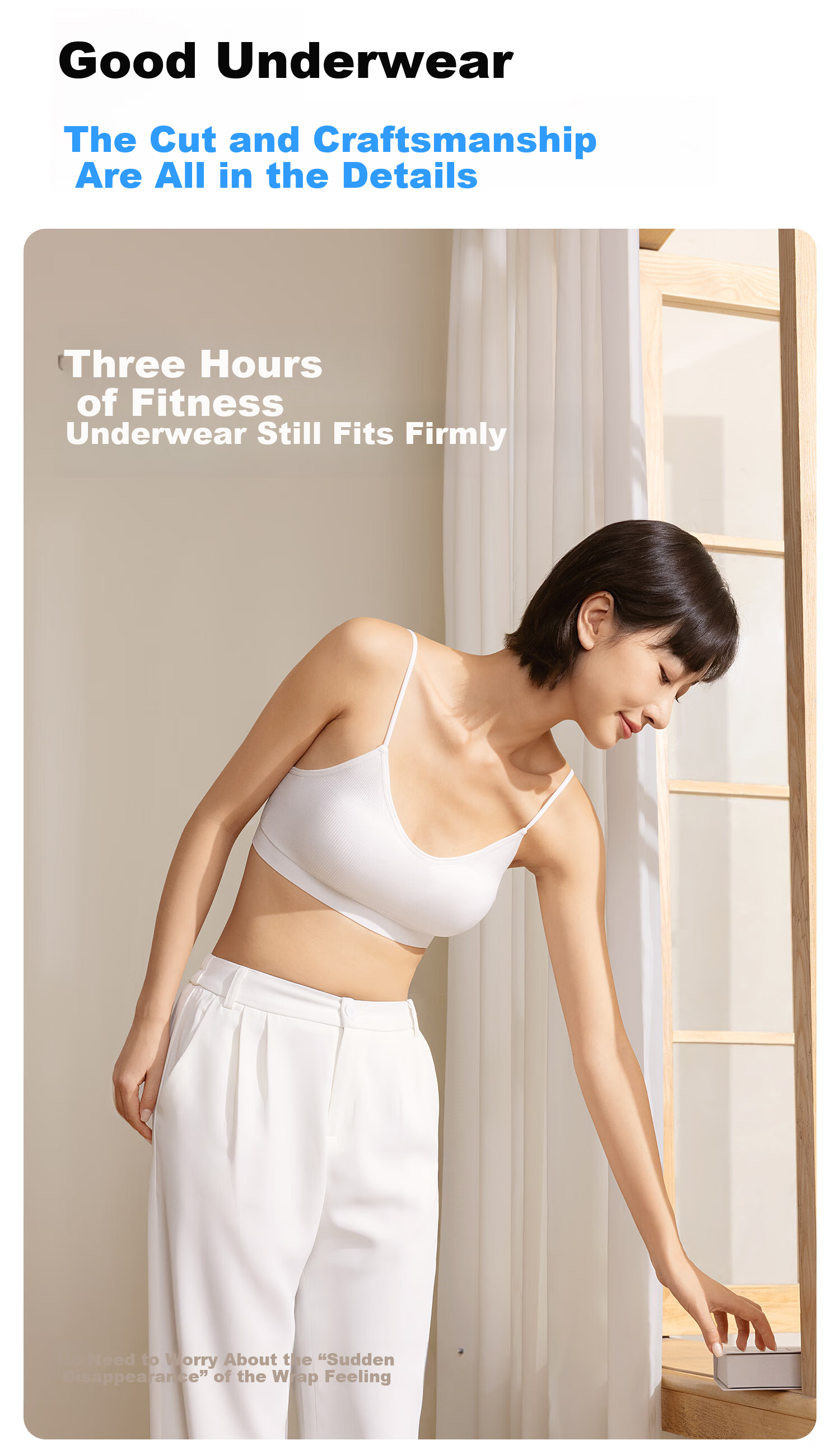 BADIGAO Disposable Underwear Bra Foundation Liquid Bra Women Sterilized Seamless Military Training Travel Essential Individually Packaged 6