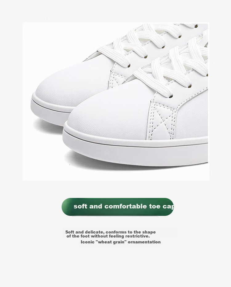 Guirenniao Casual Couple Sneakers Summer Women's Sports Versatile White Shoes Men White/Black Size 35 8