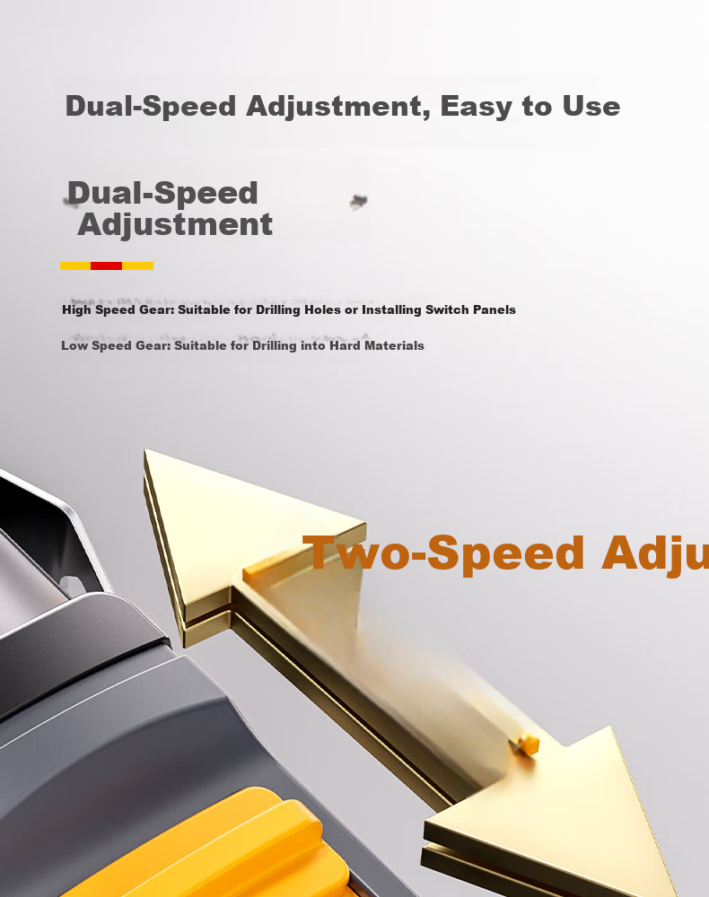 Aired Cordless Electric Drill Household Electric Screwdriver Rechargeable Double Speed Lithium Drill Tool Kit Set 19