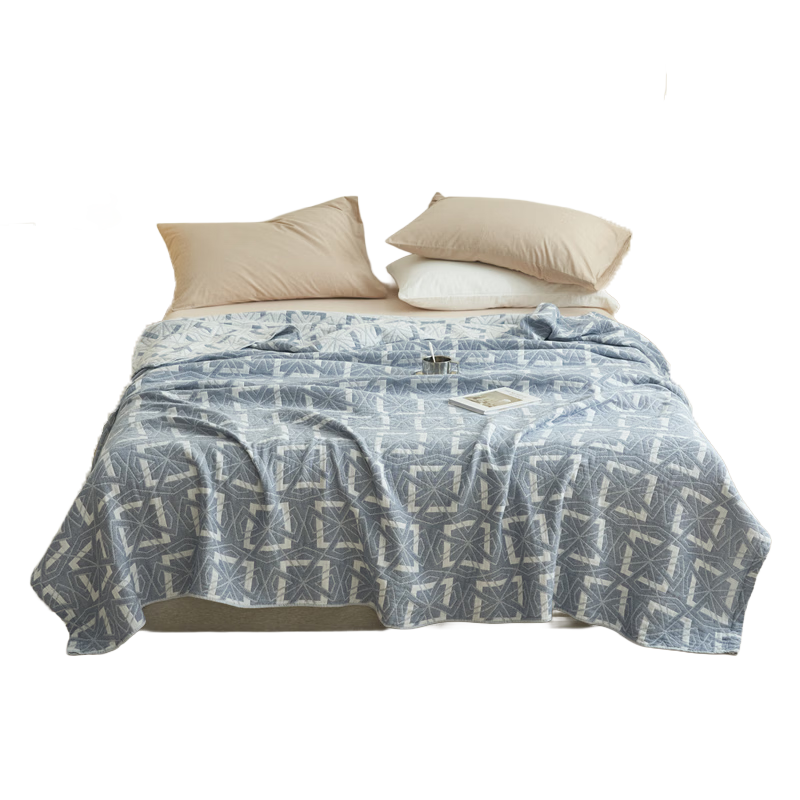 MUJI A-Class 100% Cotton Three-Layer Gauze Towel Blanket Summer Quilt Thin Blanket Air Conditioning Blanket 150x200cm