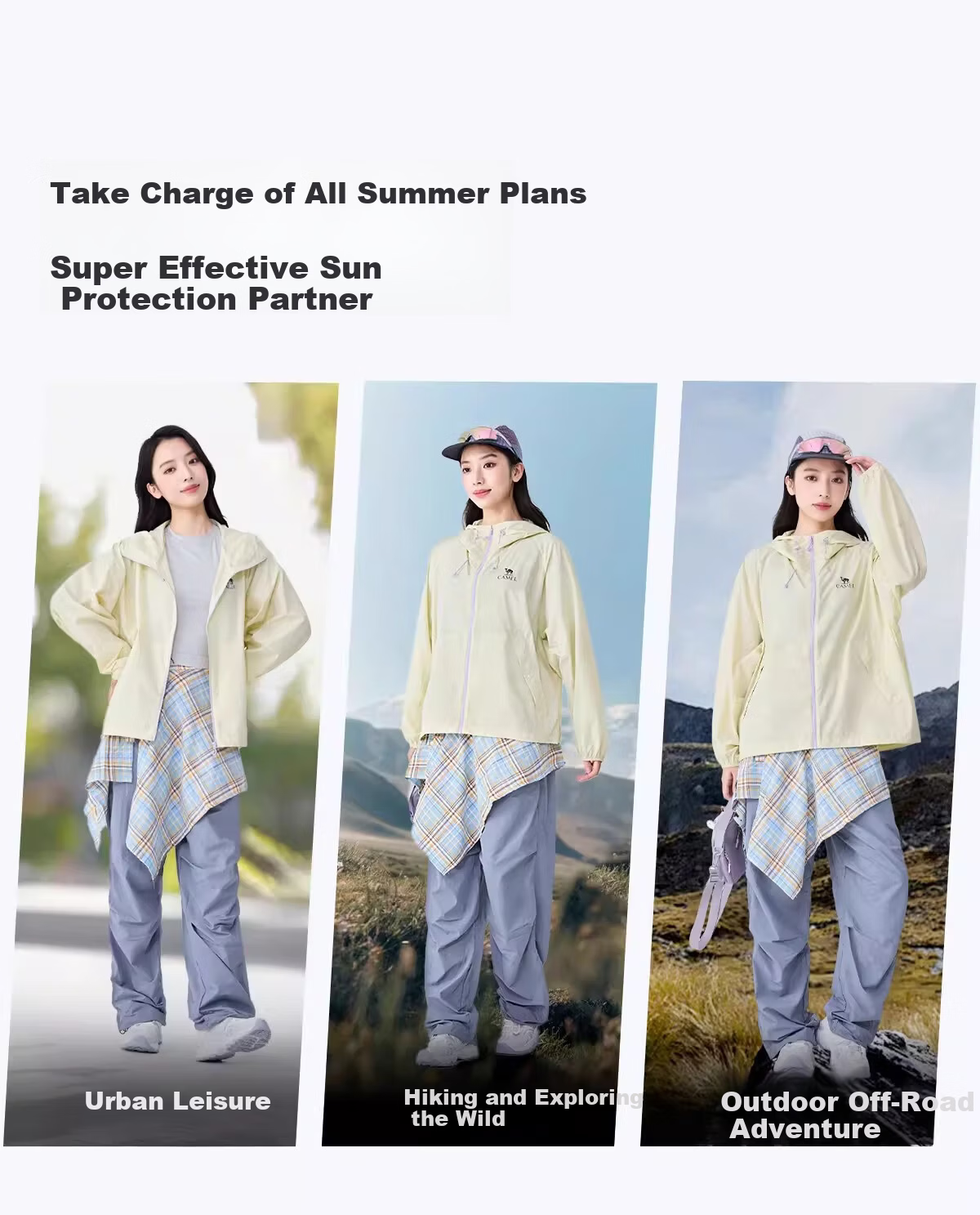 CAMEL Dilireba Same Style Original Yarn Sun Protection Jacket 2026 Spring Summer New Cool Heat-Shielding UV Protection Coat 19