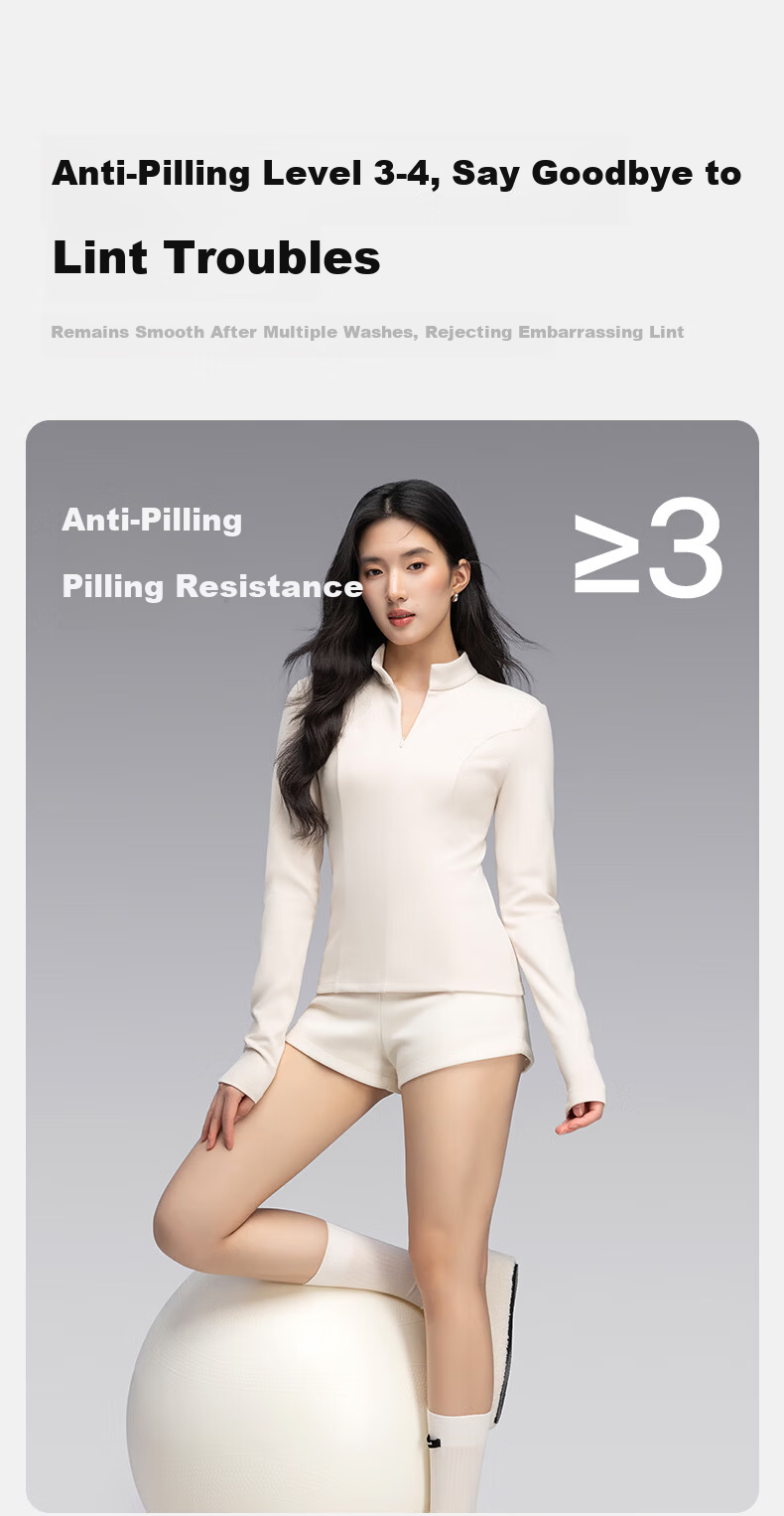Onoko Half-Zip Base Layer Top Autumn Winter Slim Fit Mock Neck Long Sleeve White T-Shirt 2025 New Arrival 9