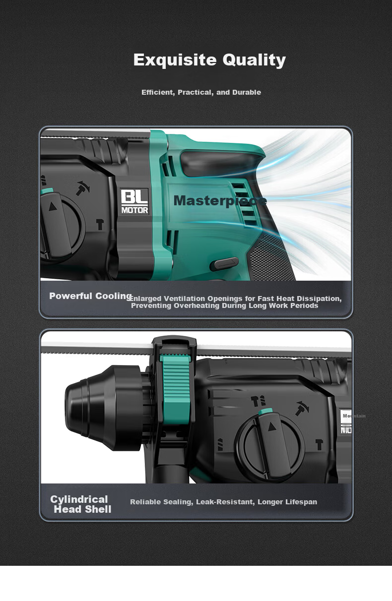 Dayi 20V Cordless Brushless Rotary Hammer A7-6609 Impact Drill Concrete Electric Hammer Single Battery Version 9