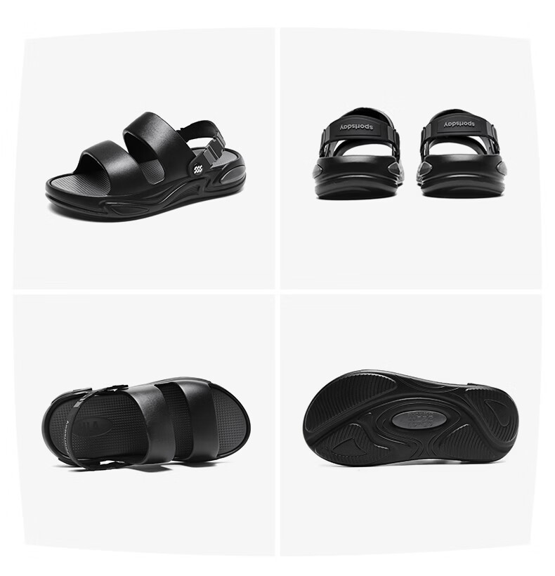 HLA Men's Summer Fashion Outdoor Dual-Wear Sandals HAALXM2FBK050 Gray Size 41 21