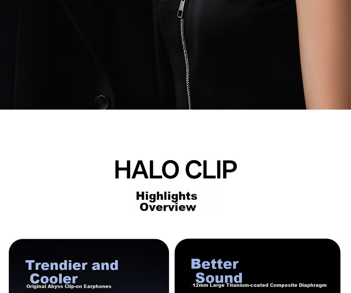 Edifier Halo Clip Clip-On Trendy Bluetooth Earphones Cyber Abyss Lighting Bluetooth 6.1 35H Long Battery Life Compatible with Apple Huawei Xiaomi Phantom Silver 3