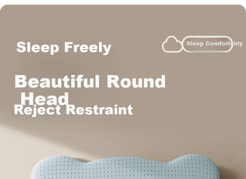 EVOCELER Baby Shaping Pillow Newborn Silicone Head Shaping Pillow 0-6-12 Months All-Season Baby Pillow 4