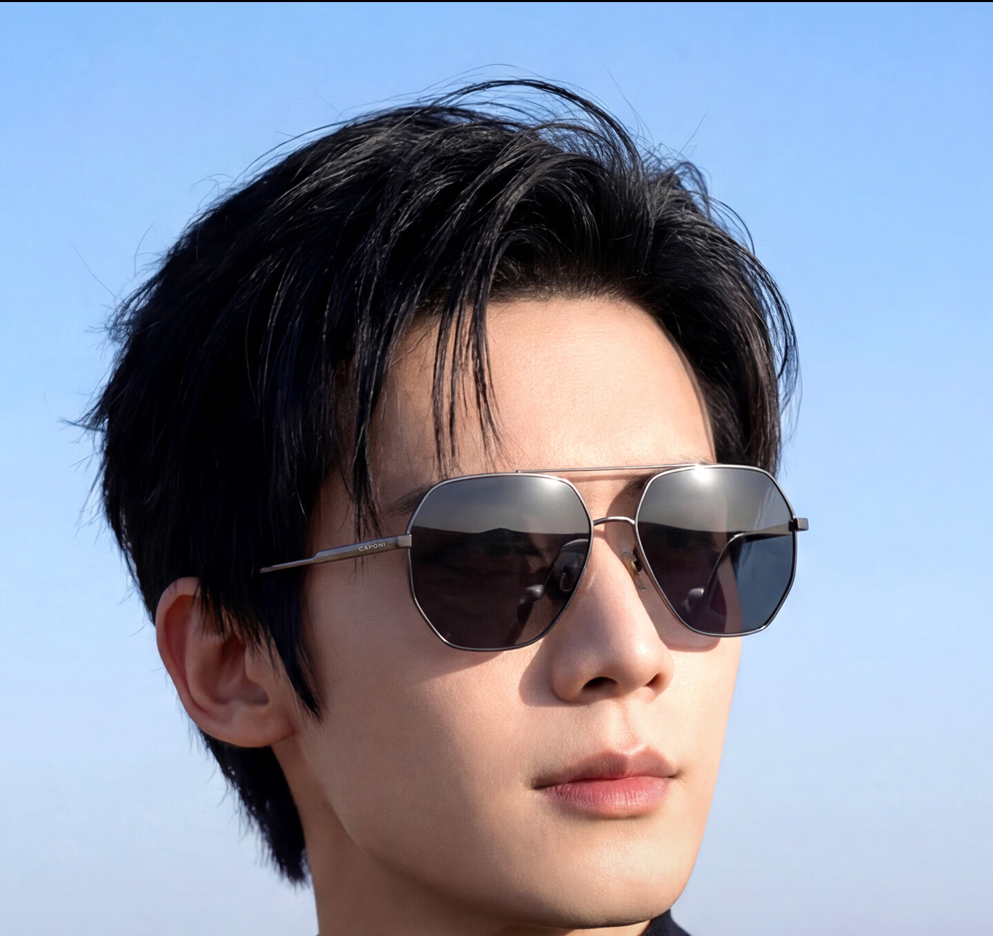 CAPONI Men's Sunglasses UV Protection Polarized Photochromic Driving Day and Night Use 3