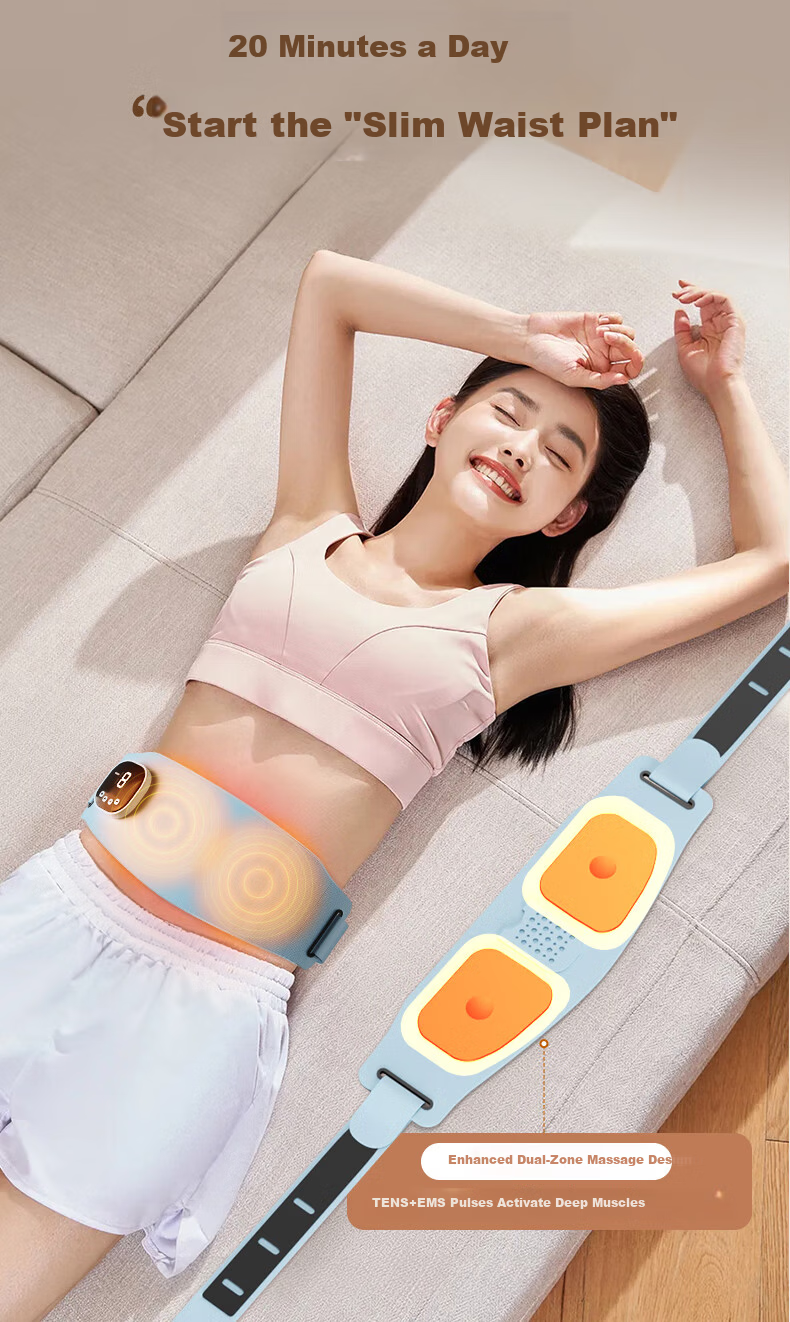 Smart VK Fat Burning Machine Abdominal Slimming Device Vibration Shaping Heating Weight Loss Home Fitness Waist Belt 7