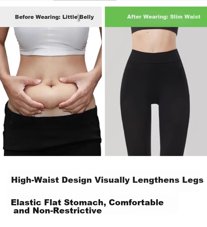Afandi Mugwort Antibacterial Compression Socks Spring and Autumn Thick Black Slimming Tights for Women 20