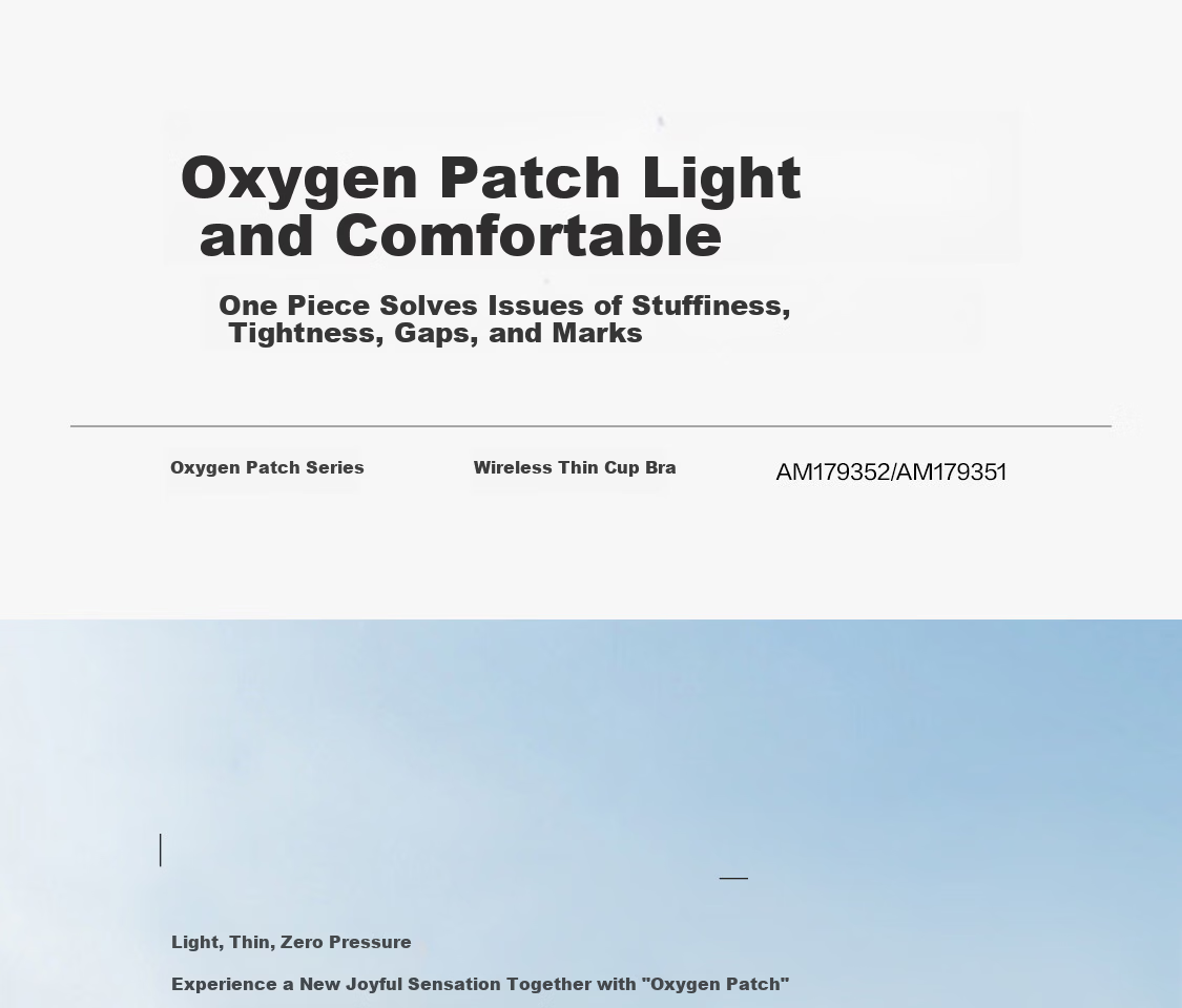 Aimer Oxygen Patch Lightweight Breathable Wire-Free Large Bust Minimizing Soft Support Bra 3