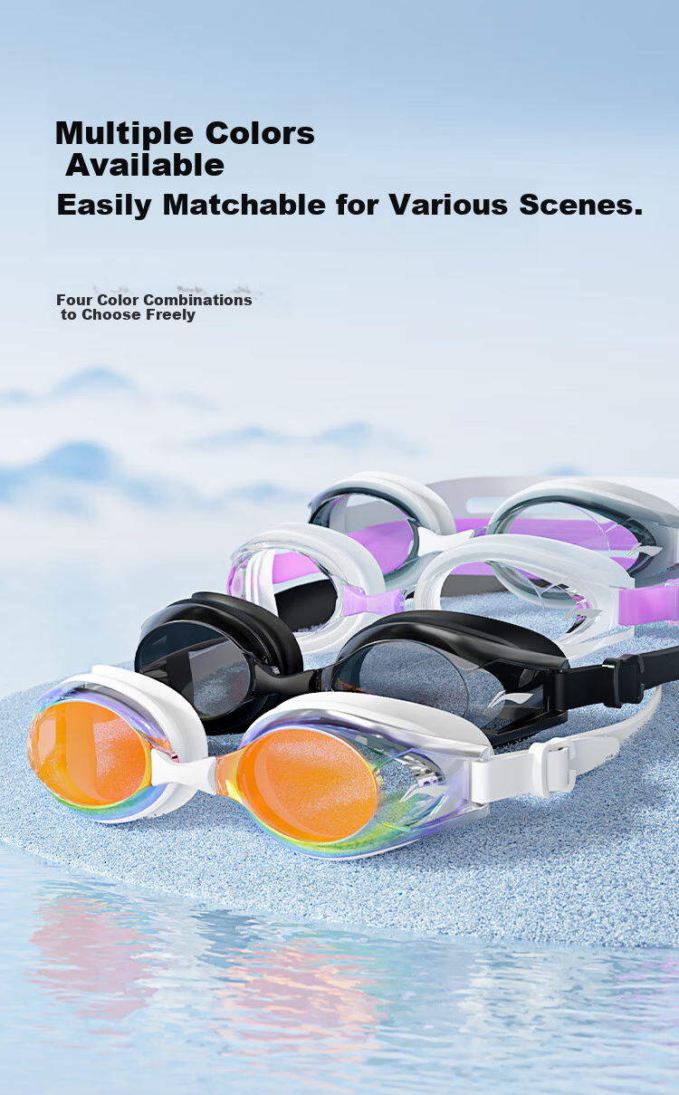 LI-NING 2025 New Waterproof Anti-Fog Men's HD Swimming Goggles Professional Training Women's Swim Glasses 4