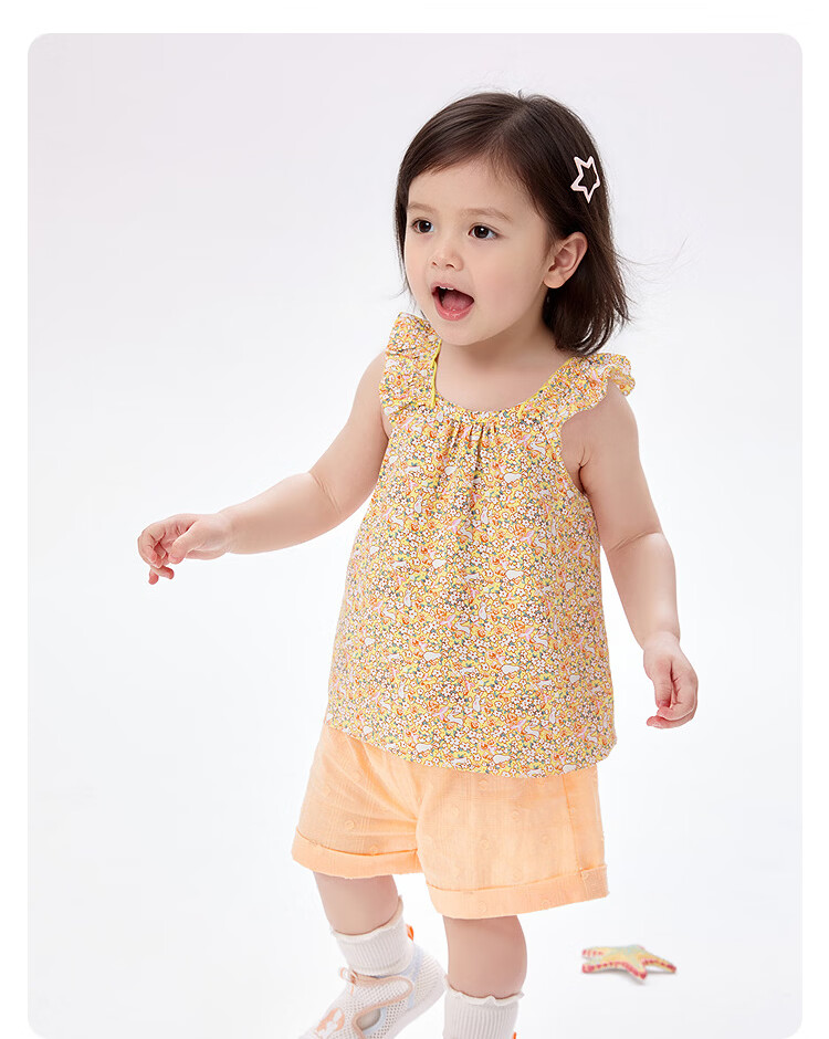 Balabala [balaOne] Baby Vest Infant Top Girls Summer 2026 Sweet Fashion 20