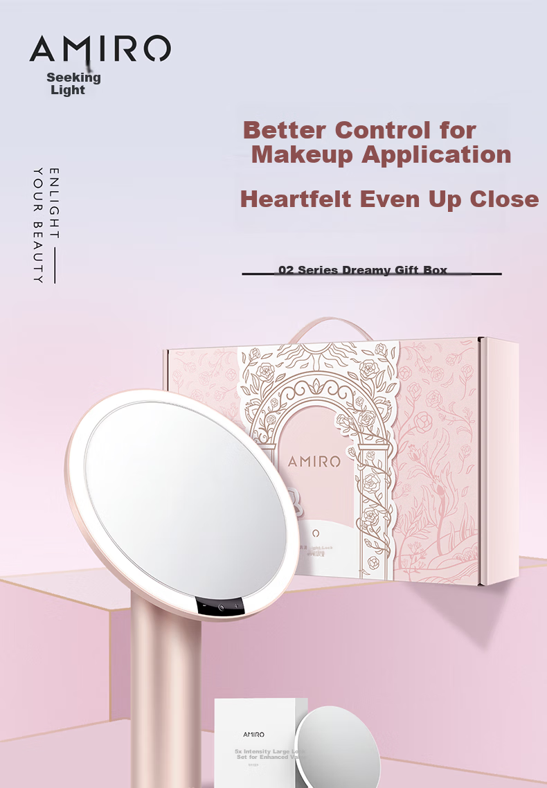 AMIRO O Series Makeup Mirror Portable Desktop Storage Multifunctional Base 1
