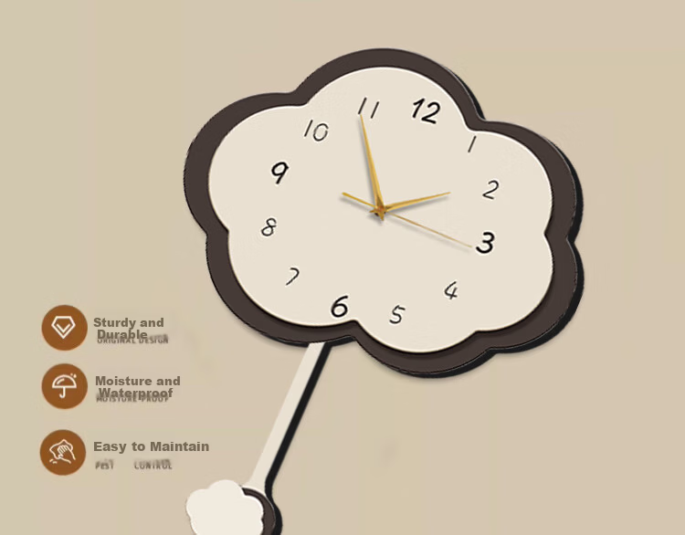 Yihuan Yu No-Drill Creative Wall Clock Living Room Clock Painting 2025 New Internet Celebrity Decorative Home Dining Room Wall Clock Wall Art 14