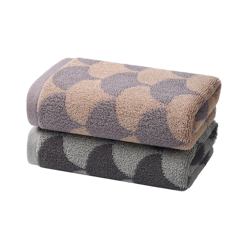 MINISO 7A Antibacterial Pure Cotton Towel Soft Thick Absorbent Face Towel for Adults Brown Gray