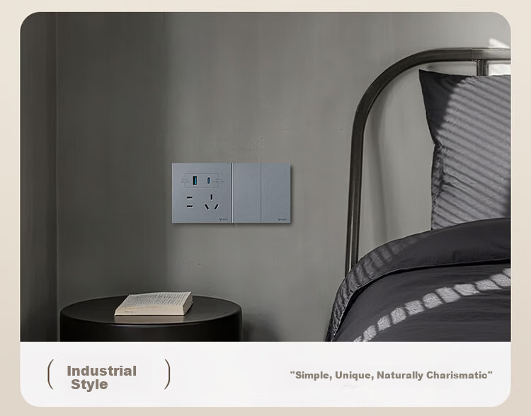 BULL G57 Butterfly Ultra-Thin 10A Seven-Hole Large Panel Socket G57Z323 Floral White Flush Mount Socket 13